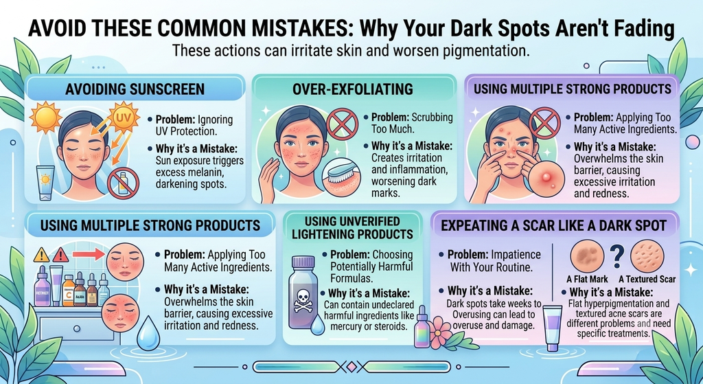 Common Mistakes That are Making Your Dark Spots Worse